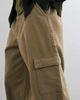 ASOS DESIGN ASOS DESIGN relaxed barrel cargo trouser in tan with belt-NEUTRAL - 4