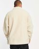 ASOS DESIGN ASOS DESIGN relaxed borg quarter zip sweatshirt in beige-Neutral - 3
