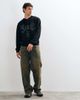 ASOS DESIGN ASOS DESIGN relaxed boxy henley neck bomber jacket with acid wash finish and pigment print in black - 2