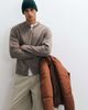 ASOS DESIGN ASOS DESIGN relaxed compact knit cardigan in taupe-Neutral - 1