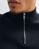 ASOS DESIGN ASOS DESIGN relaxed compact knit half zip in black - 4