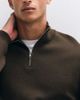 ASOS DESIGN ASOS DESIGN relaxed compact knit half zip sweater in brown - 3