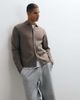 ASOS DESIGN ASOS DESIGN relaxed compact knit over shirt in taupe-Neutral - 1