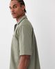 ASOS DESIGN ASOS DESIGN relaxed dress shirt in khaki-green seersucker - part of a set - 4