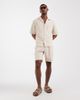 ASOS DESIGN ASOS DESIGN relaxed dress shirt in stone seersucker - part of a set-Neutral - 2