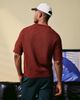 ASOS DESIGN ASOS DESIGN relaxed fit cable knit notch neck polo in burgundy-Green - 3