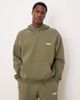 ASOS DESIGN ASOS DESIGN relaxed fit hoodie with chest print in dusty olive - part of a set-Green - 1