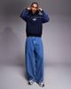 ASOS DESIGN ASOS DESIGN relaxed fit hoodie with piping and print detail in navy - 2