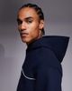 ASOS DESIGN ASOS DESIGN relaxed fit hoodie with piping and print detail in navy - 4