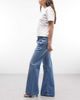 ASOS DESIGN ASOS DESIGN relaxed flare jeans in light midwash-Blue - 2