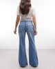 ASOS DESIGN ASOS DESIGN relaxed flare jeans in light midwash-Blue - 3