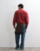 ASOS DESIGN ASOS DESIGN relaxed henley sweatshirt with western print in red - 1