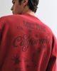 ASOS DESIGN ASOS DESIGN relaxed henley sweatshirt with western print in red - 4