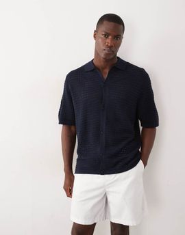 ASOS DESIGN ASOS DESIGN relaxed knit button through in navy