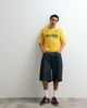 ASOS DESIGN ASOS DESIGN relaxed knit soccer‑style notch neck polo shirt with embroidery in yellow - 4