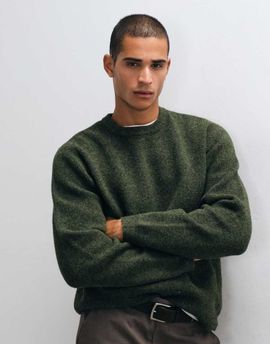 ASOS DESIGN ASOS DESIGN relaxed knit sweater in green