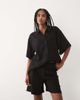 ASOS DESIGN ASOS DESIGN relaxed linen look dad shorts in black - 2