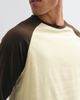 ASOS DESIGN ASOS DESIGN relaxed long sleeve raglan t-shirt in brown and yellow - 3