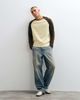 ASOS DESIGN ASOS DESIGN relaxed long sleeve raglan t-shirt in brown and yellow - 4
