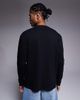 ASOS DESIGN ASOS DESIGN relaxed long sleeve T-shirt with ski sports graphic in black - 3