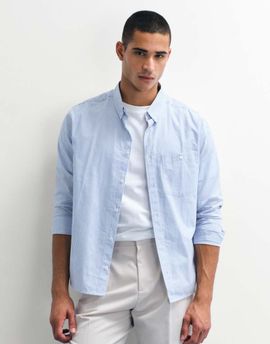 ASOS DESIGN ASOS DESIGN relaxed oxford shirt in blue stripes