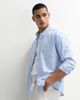 ASOS DESIGN ASOS DESIGN relaxed oxford shirt in blue stripes - 4