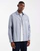 ASOS DESIGN ASOS DESIGN relaxed plaid shirt with chest embroidery in blue-Brown - 1