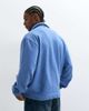 ASOS DESIGN ASOS DESIGN relaxed polo notch sweatshirt with cinch hem and acid wash in blue - 4