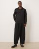 ASOS DESIGN ASOS DESIGN relaxed poplin v-neck over the head shirt in black - 2