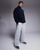 ASOS DESIGN ASOS DESIGN relaxed quarter zip fleece sweatshirt in navy - 2