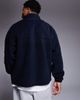 ASOS DESIGN ASOS DESIGN relaxed quarter zip fleece sweatshirt in navy - 3