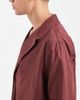 ASOS DESIGN ASOS DESIGN relaxed shawl collar poplin shirt in burgundy-Red - 4