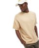 ASOS DESIGN ASOS DESIGN relaxed short sleeve lightweight fluffy knit T-shirt in stone-Neutral - 1