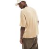 ASOS DESIGN ASOS DESIGN relaxed short sleeve lightweight fluffy knit T-shirt in stone-Neutral - 3