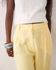 ASOS DESIGN ASOS DESIGN relaxed straight leg pants with linen in yellow - 3