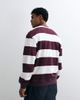 ASOS DESIGN ASOS DESIGN relaxed striped crew neck sweater in prune and white-Multi - 4