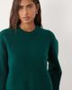 ASOS DESIGN ASOS DESIGN relaxed sweater with side slit detail in dark green - 3