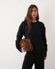 ASOS DESIGN ASOS DESIGN relaxed sweater with side split detail in black - 1