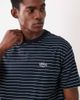 ASOS DESIGN ASOS DESIGN relaxed T-shirt with text graphic in navy stripe-Multi - 3