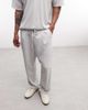 ASOS DESIGN ASOS DESIGN relaxed tapered pleated plisse sweatpants in gray - 1