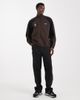 ASOS DESIGN ASOS DESIGN relaxed track jacket with cut & sew panels and prints in brown - 2