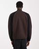 ASOS DESIGN ASOS DESIGN relaxed track jacket with cut & sew panels and prints in brown - 3