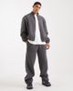 ASOS DESIGN ASOS DESIGN relaxed track jacket with piping in charcoal-Gray - 2