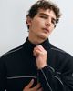 ASOS DESIGN ASOS DESIGN relaxed track zip through with piping tracksuit set in black - 1