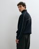 ASOS DESIGN ASOS DESIGN relaxed track zip through with piping tracksuit set in black - 3