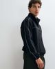 ASOS DESIGN ASOS DESIGN relaxed track zip through with piping tracksuit set in black - 4