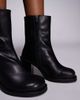 ASOS DESIGN ASOS DESIGN Remy premium leather heeled ankle boots in black - 3