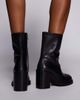 ASOS DESIGN ASOS DESIGN Remy premium leather heeled ankle boots in black - 4