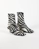 ASOS DESIGN ASOS DESIGN Renata hair on real leather wedge smart ankle boots in zebra print-Multi - 3