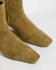 ASOS DESIGN ASOS DESIGN Renata real suede wedge smart ankle boots in olive-Green - 2